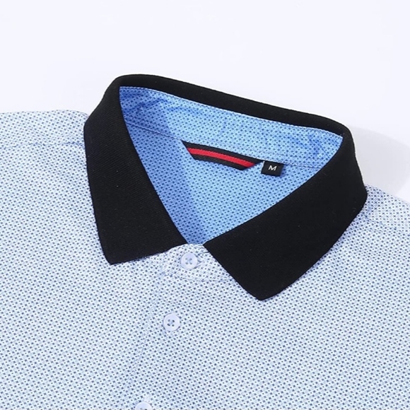 Esabel.C Mens Polo Shirts Short Sleeve Rugular Fit Fashion Designed Shirts small - Picture 4 of 6